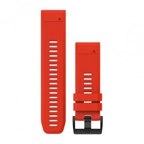 GARMIN Bracelet QuickFit 26mm Silicone Rouge pour Fēnix 5X