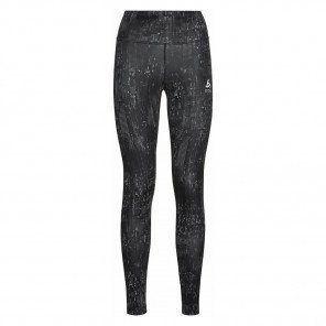 ODLO Collant ZEROWEIGHT PRINT REFLECTIVE Femme BLACK - REFLECTIVE GRAPHIC